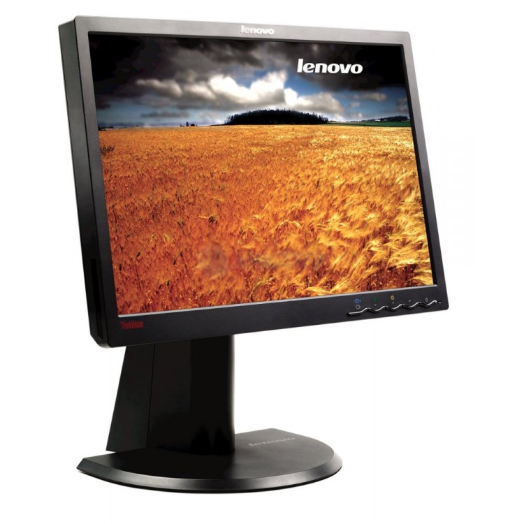 Monitor Lenovo ThinkVision L1940p LCD, 19 Inch, 1440 x 900, VGA, DVI, Grad A-, Fara picior