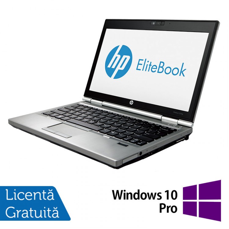 Laptop Hp EliteBook 2570p, Intel Core i5-3230M 2.60GHz, 4GB DDR3, 320GB SATA, DVD-RW, 12,5 Inch LED-backlit HD, DisplayPort + Windows 10 Pro