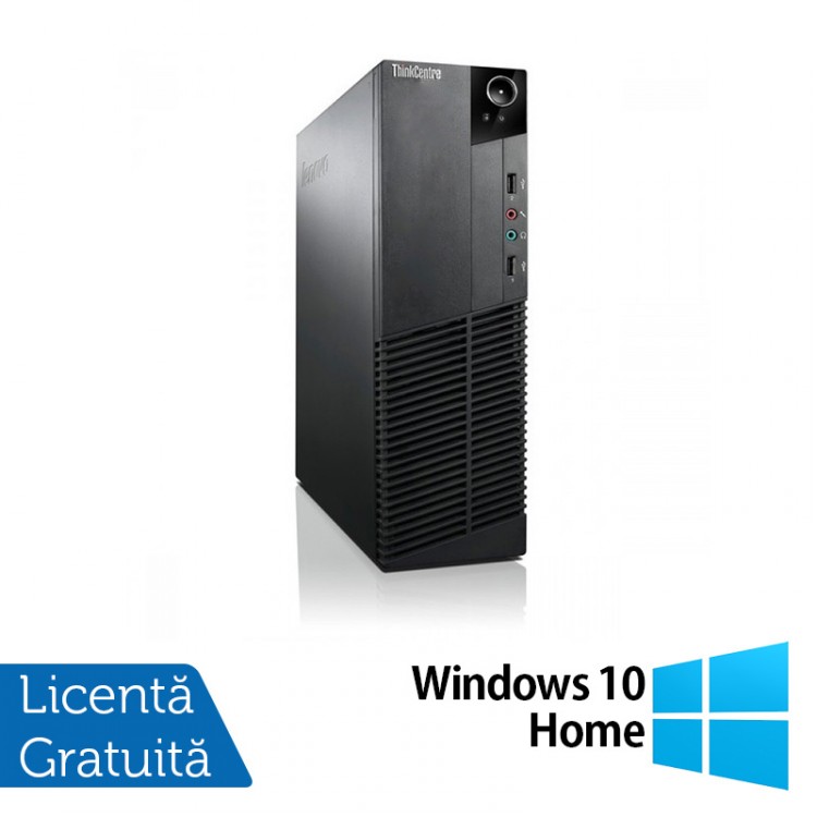 Calculator Lenovo Thinkcentre M83 SFF, Intel Core i5-4570 3.20 GHz, 8GB DDR3, 500GB SATA, DVD-RW + Windows 10 Home
