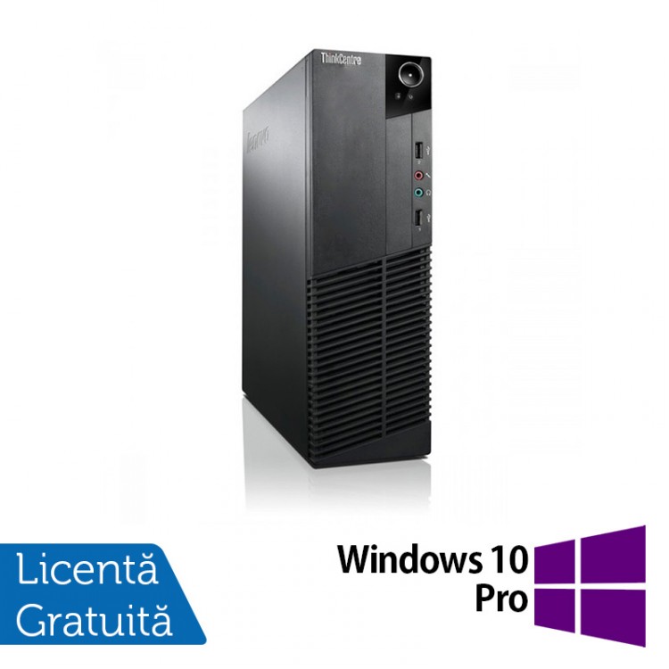 Calculator Lenovo Thinkcentre M83 SFF, Intel Core i5-4570 3.20 GHz, 8GB DDR3, 500GB SATA, DVD-RW + Windows 10 Pro